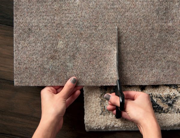 Cutting a rug pad for installation